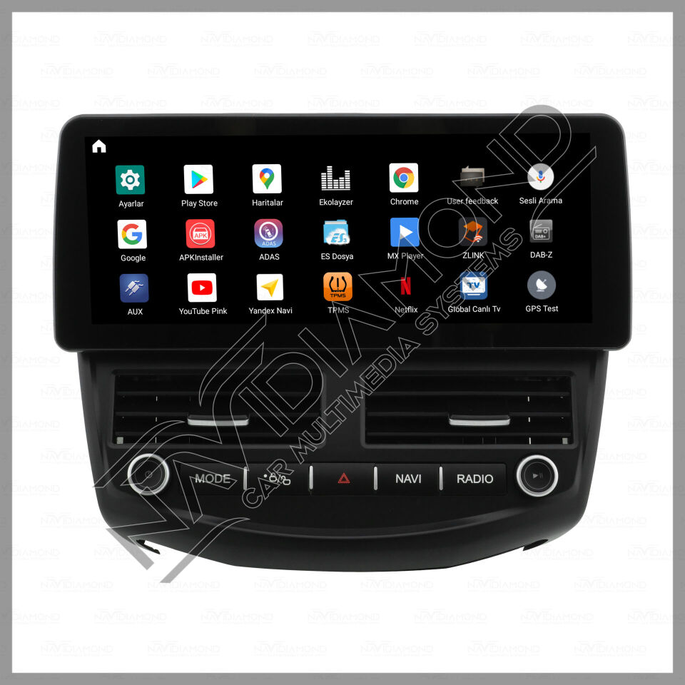 NAVIDIAMOND FORD FOCUS 3 -12 INCH ANDROİD CARPLAY MULTIMEDYA  NVD-0077