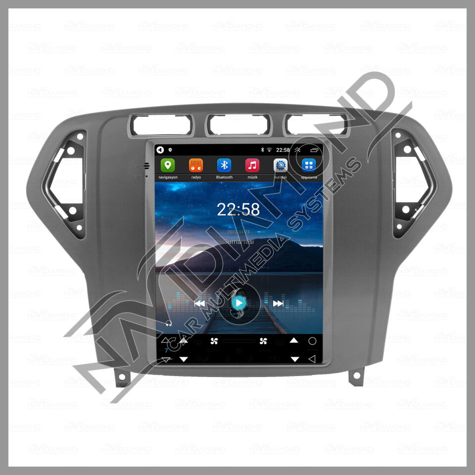 NAVIDIAMOND FORD MONDEO 2007 2012 ANDROİD TESLA EKRAN GRİ NVD-1124