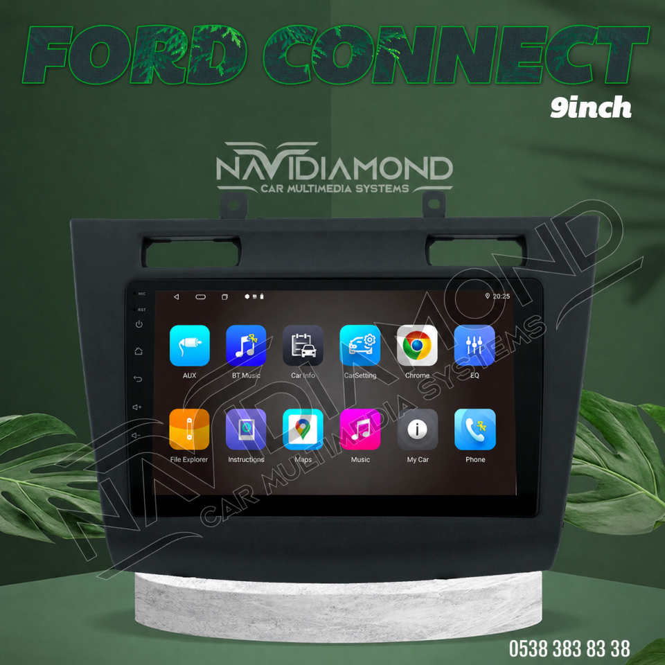 NAVIDIAMOND FORD CONNECT ANDROİD MULTIMEDYA TEYP ÇERÇEVESİ NVD-1173