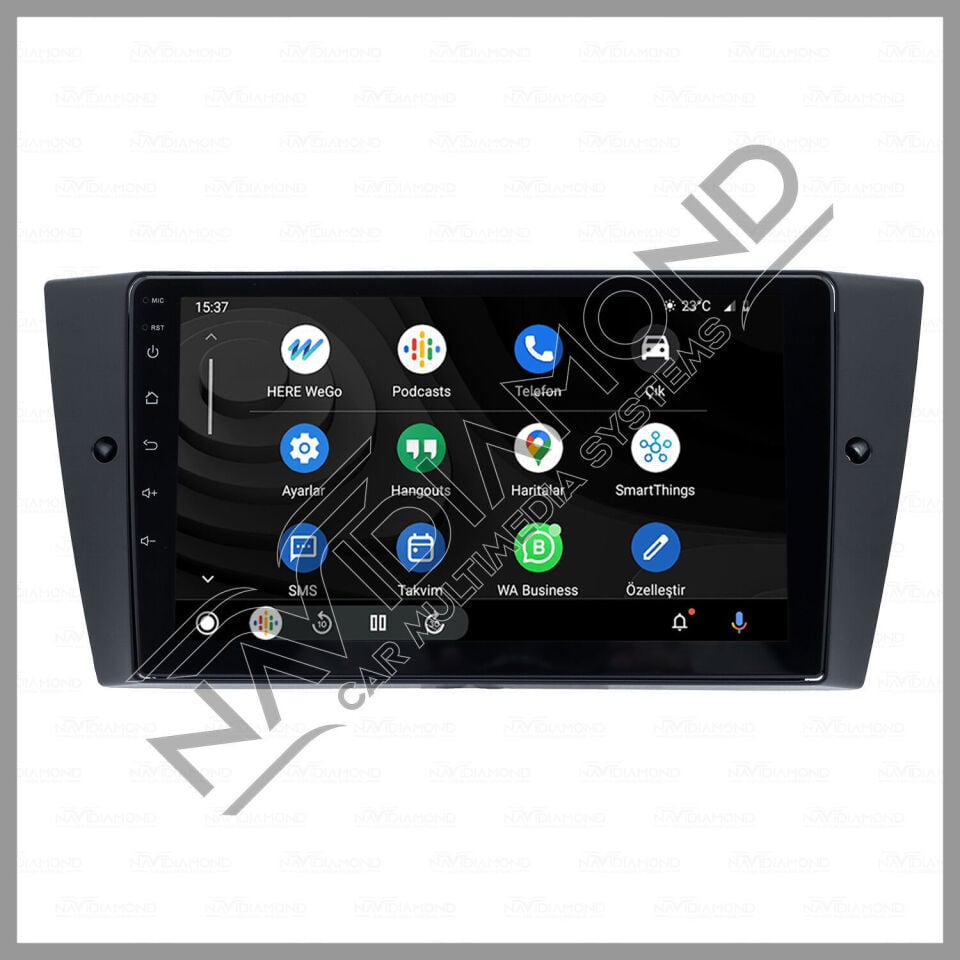 NAVIDIAMOND BMW E90 E91 E92 E93 8 GB RAM 128 GB HAFIZA ANDROID CARPLAY MULTIMEDYA TEYP