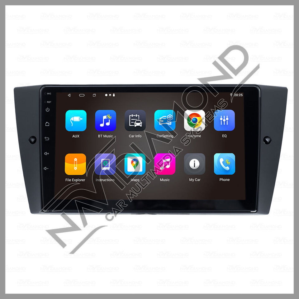 NAVIDIAMOND BMW E90 E91 E92 E93 4 GB RAM 64 GB HAFIZA ANDROID CARPLAY MULTIMEDYA TEYP