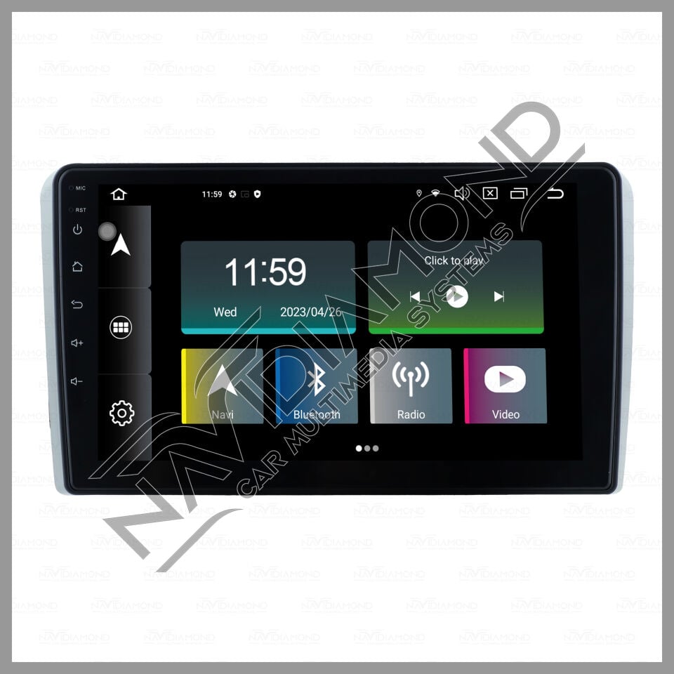 NAVIDIAMOND AUDİ A3 2002 2008 9'' ANDROİD OEM MULTIMEDYA EKRAN NAVİGASYON NVD-6831