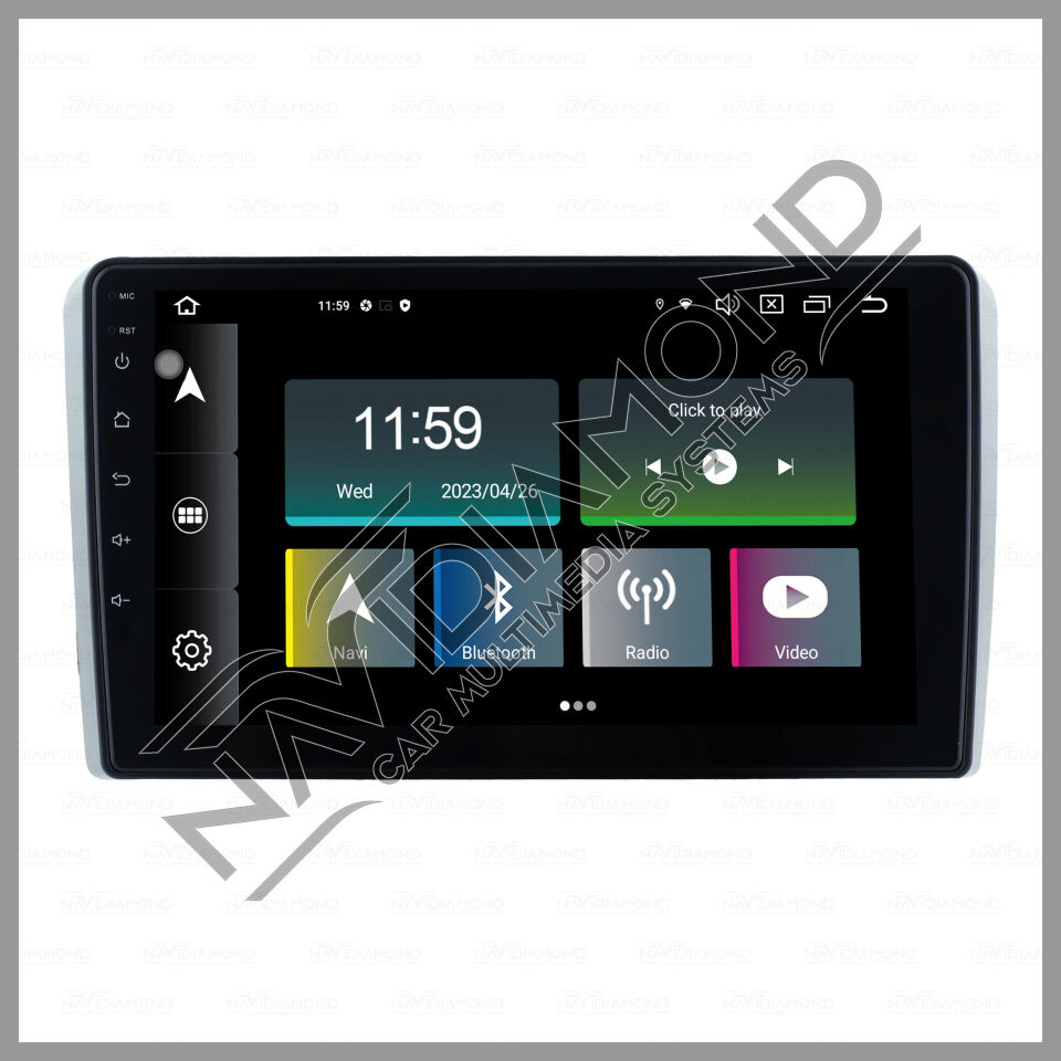 NAVIDIAMOND AUDİ A3 2002 2008 9'' ANDROİD OEM MULTIMEDYA EKRAN NAVİGASYON NVD-6832