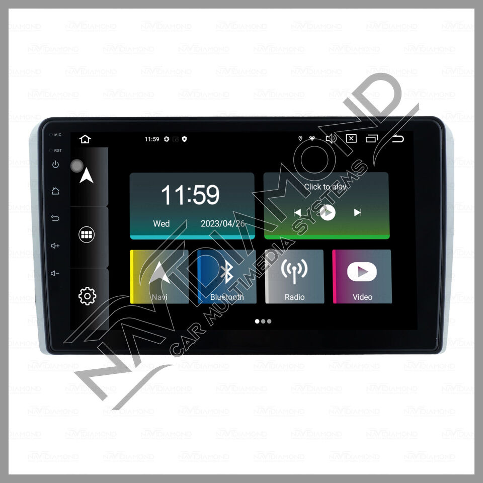 NAVIDIAMOND AUDİ A3 2002 2008 9'' ANDROİD OEM MULTIMEDYA EKRAN NAVİGASYON NVD-6833