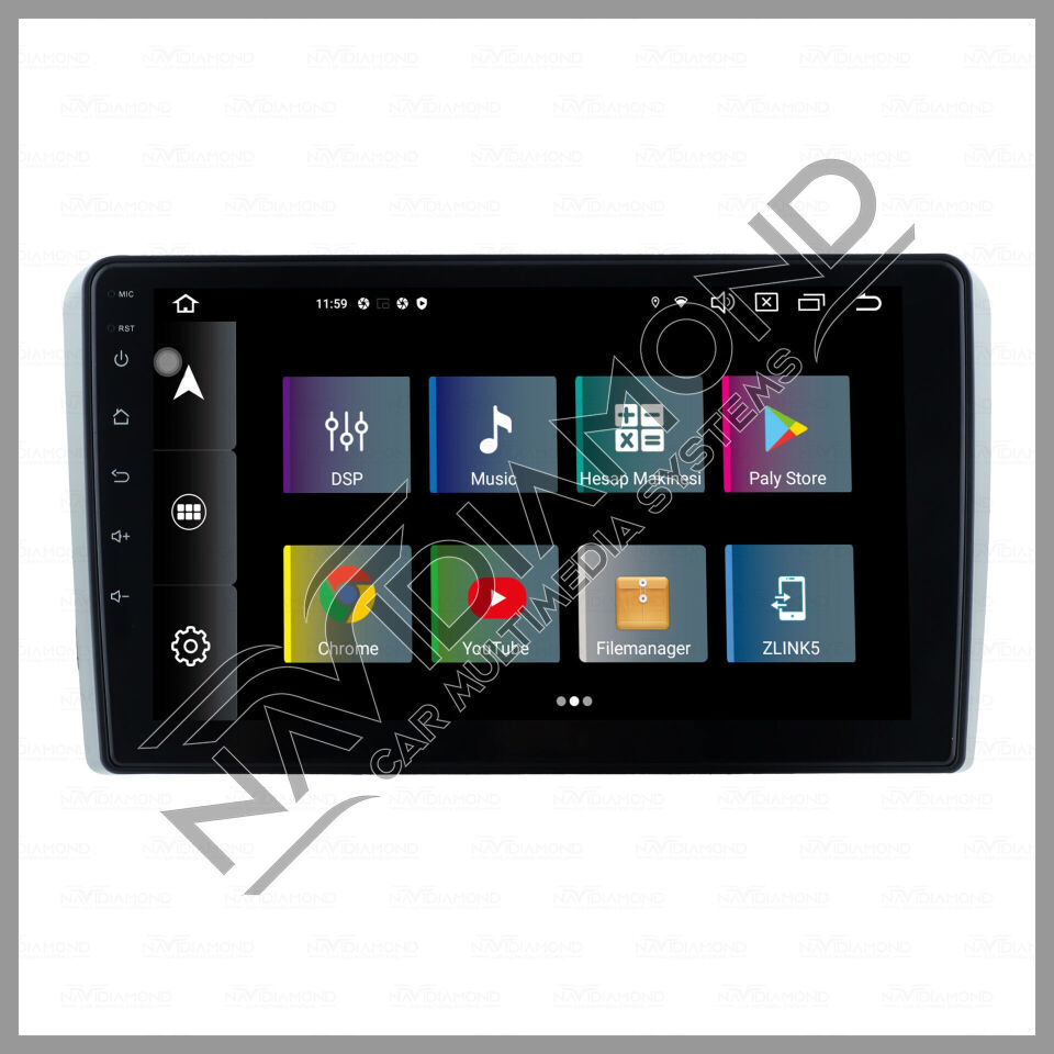 NAVIDIAMOND AUDİ A3 2002 2008 9'' ANDROİD OEM MULTIMEDYA EKRAN NAVİGASYON NVD-6834