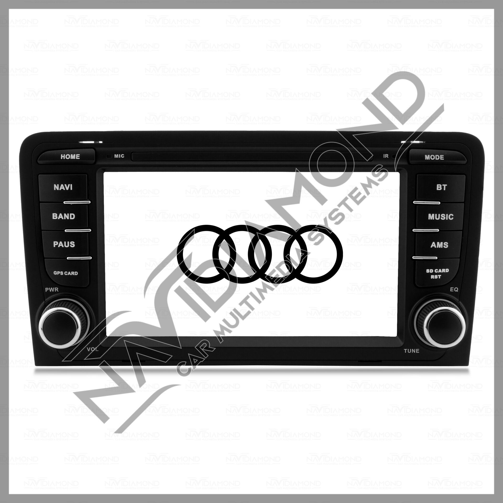 NAVIDIAMOND AUDİ A3 2003 2008 7 İNÇ ORJİNAL TASARIM ANDROİD NAVİGASYON MULTIMEDYA NVD-6838