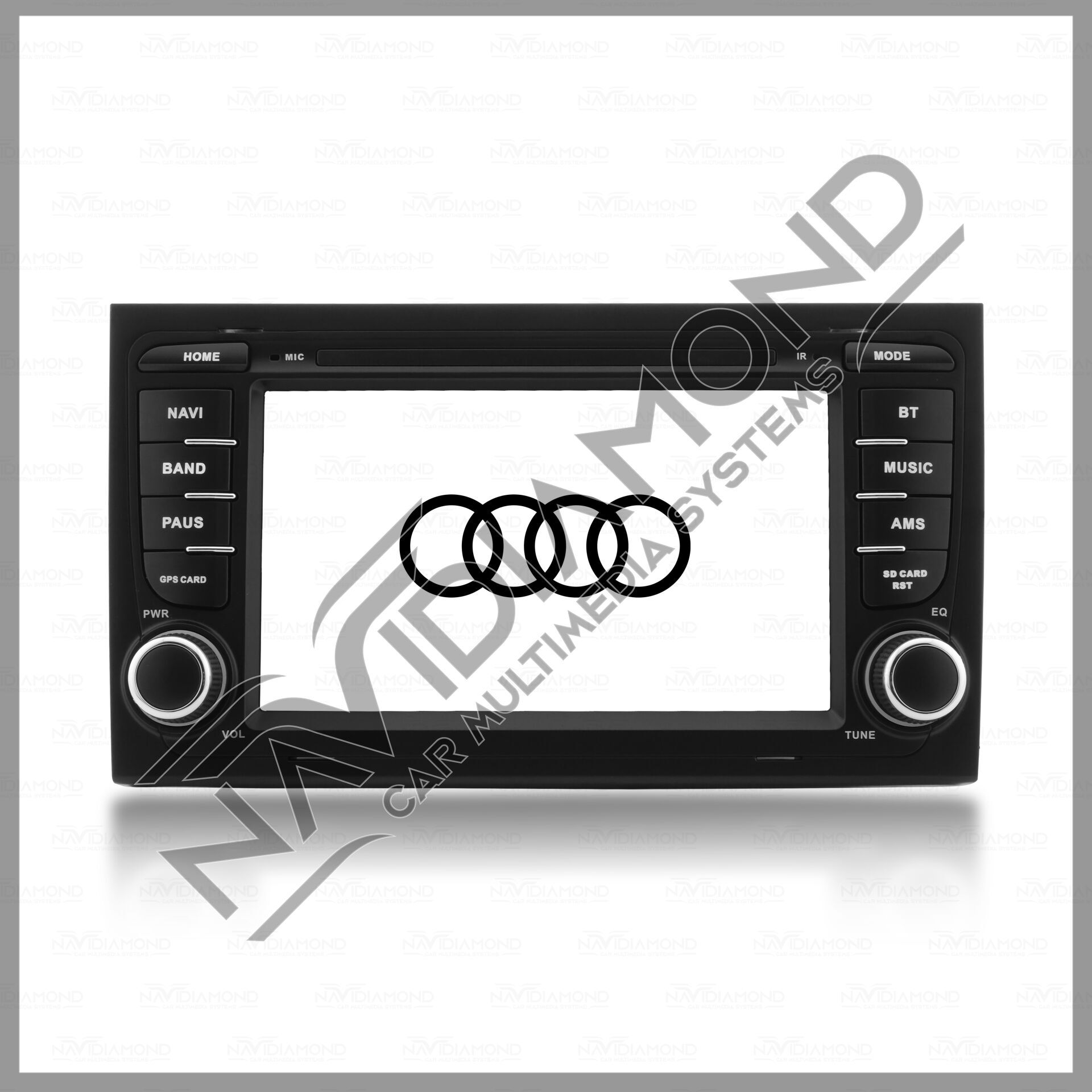 NAVIDIAMOND AUDİ A4 2002 2008 7 İNÇ ORJİNAL TASARIM ANDROİD NAVİGASYON MULTIMEDYA NVD-6840