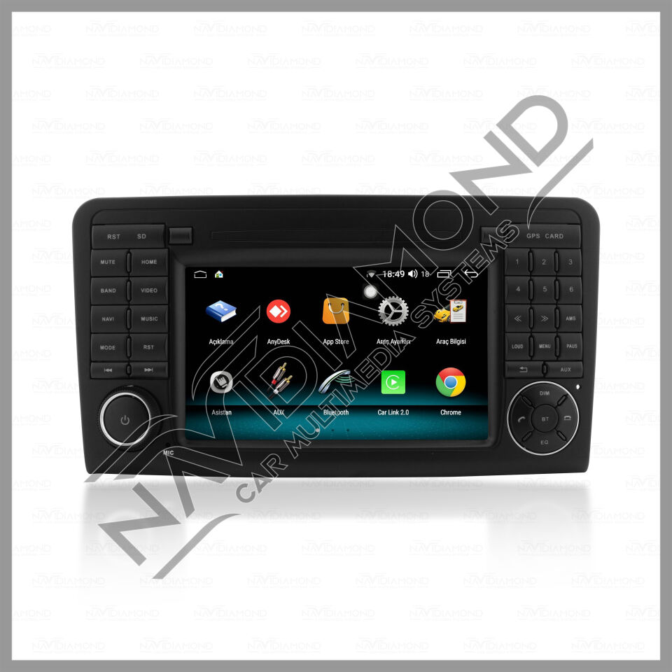 NAVIDIAMOND MERCEDES ML 164  7'' ORJİNAL TASARIM NAVİGASYON MULTIMEDYA NVD-6717