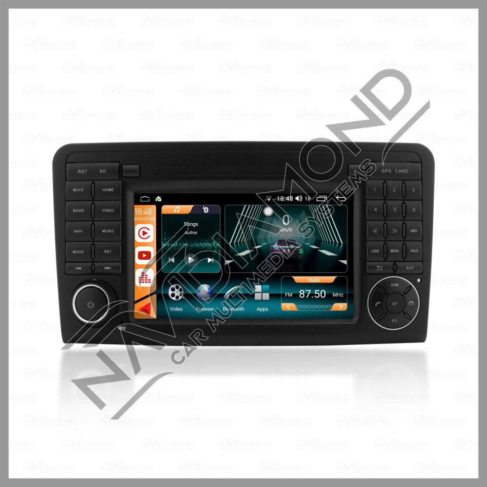 NAVIDIAMOND MERCEDES ML 164  7'' ORJİNAL TASARIM NAVİGASYON MULTIMEDYA NVD-6717