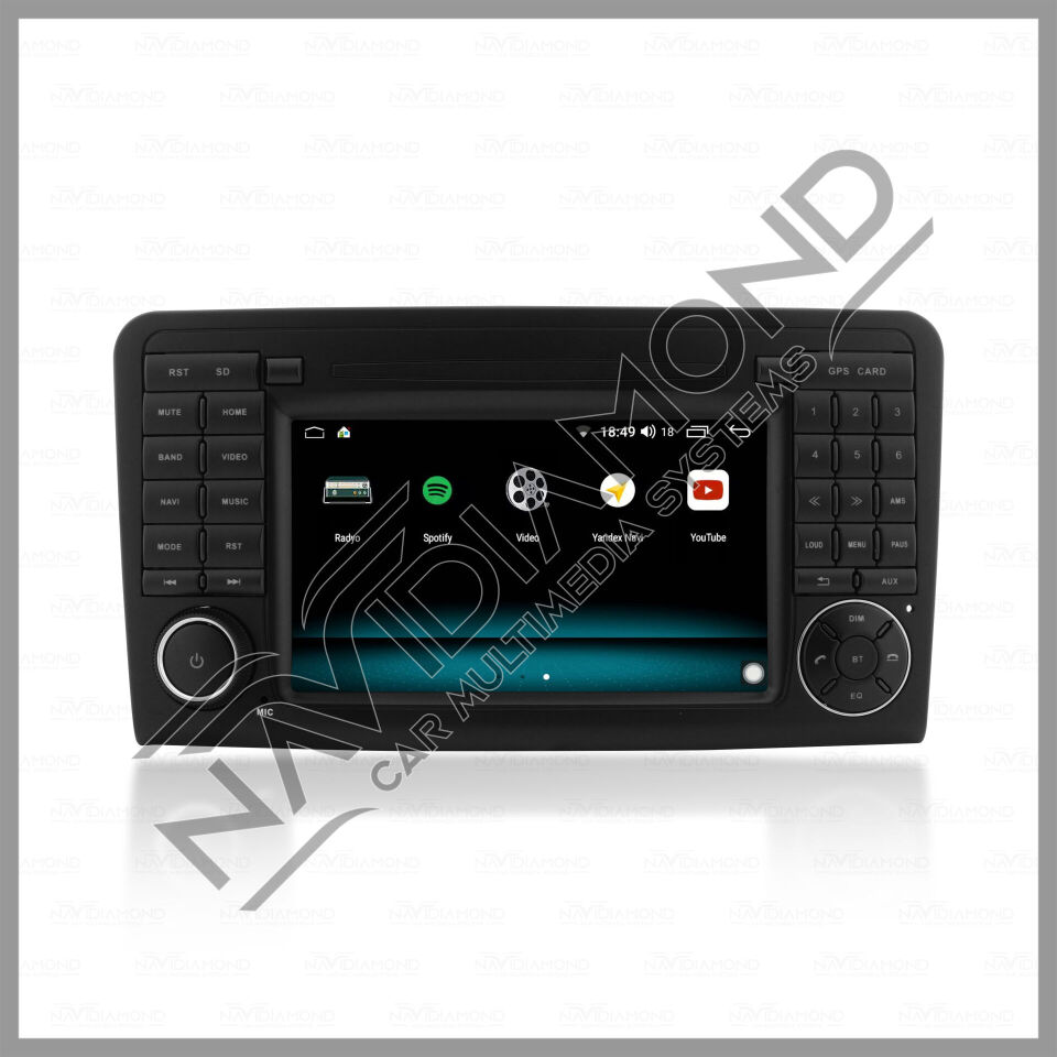 NAVIDIAMOND MERCEDES ML 164  7'' ORJİNAL TASARIM NAVİGASYON MULTIMEDYA NVD-6718