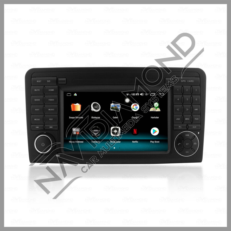 NAVIDIAMOND MERCEDES ML 164  7'' ORJİNAL TASARIM NAVİGASYON MULTIMEDYA NVD-6718