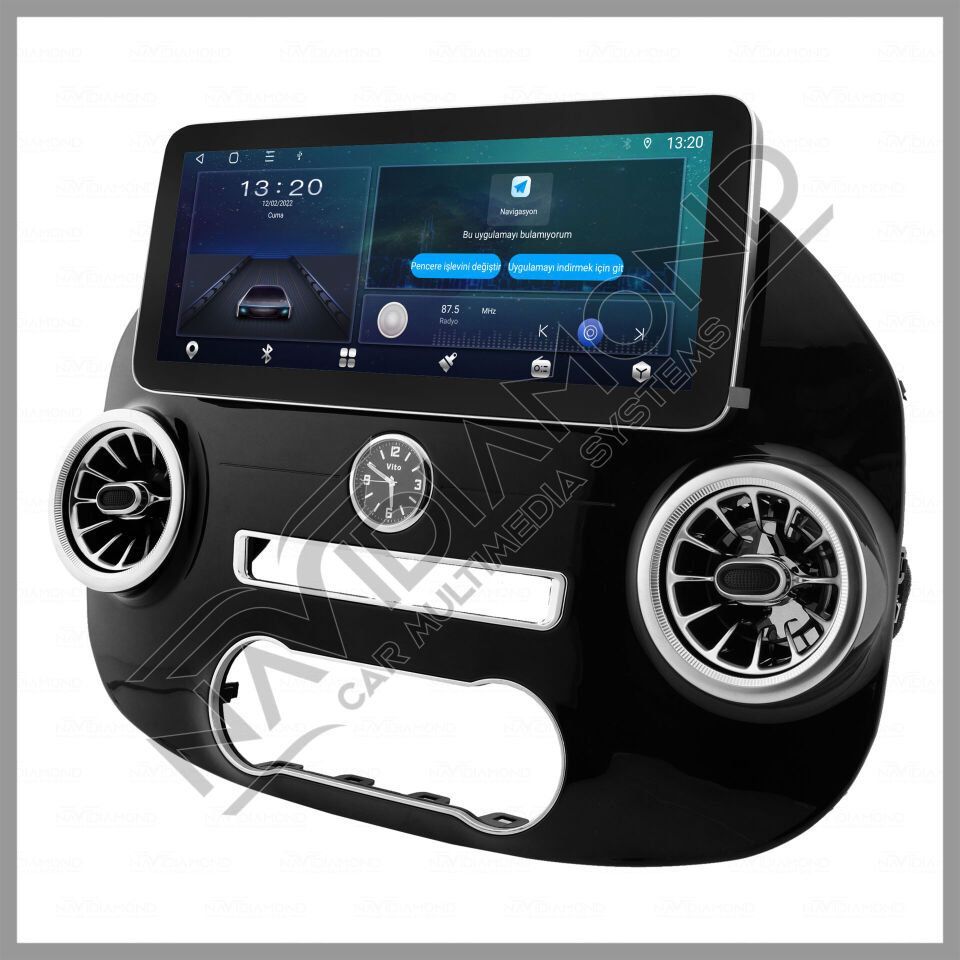 NAVIDIAMOND MERCEDES VİTO 12,2'' ANDROİD CARPLAY MULTIMEDYA EKRAN NVD-6993