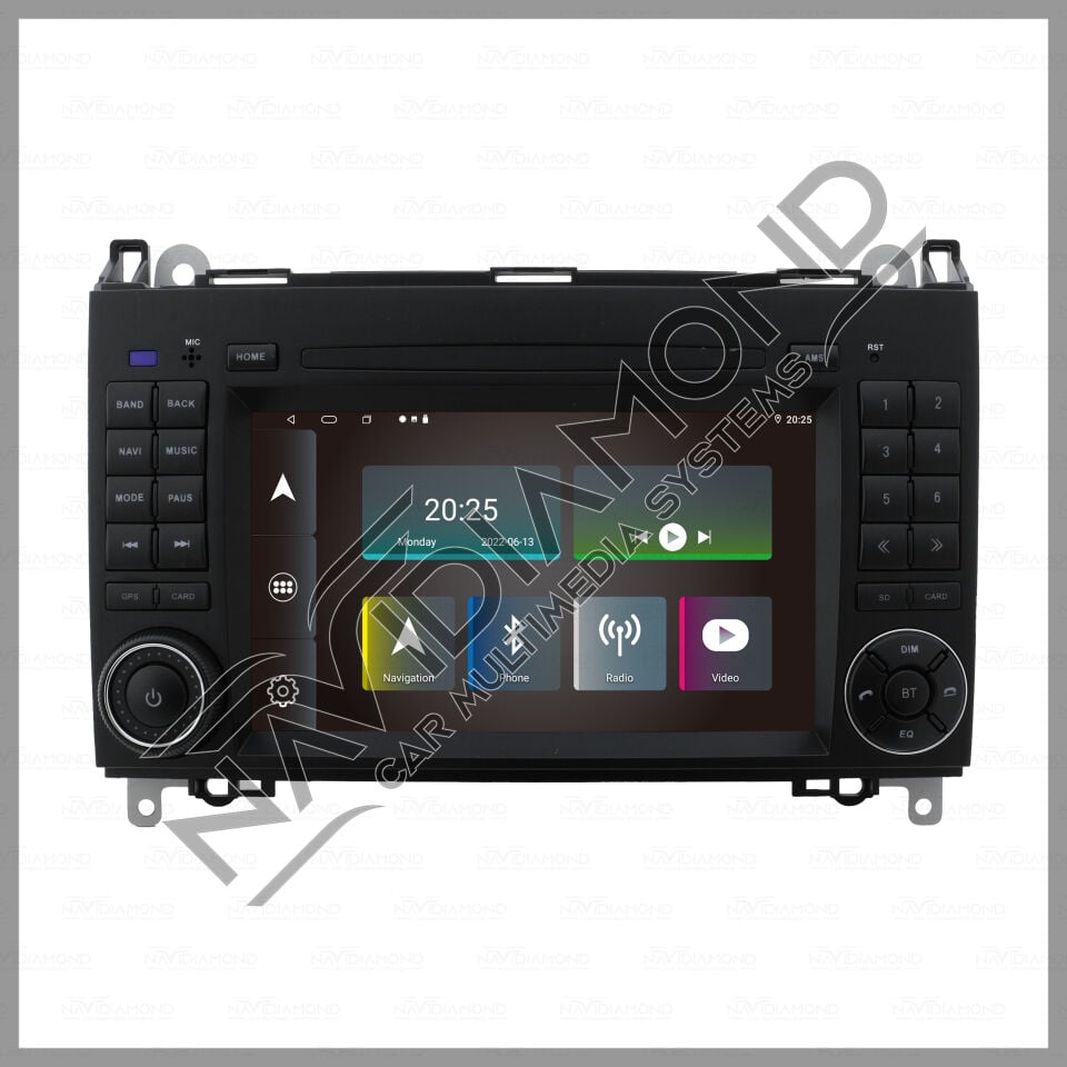 NAVIDIAMOND MERCEDES SPRINTER VİTO 7 INÇ ORJİNAL TASARIM ANDROİD MULTIMEDYA EKRAN NVD-6902