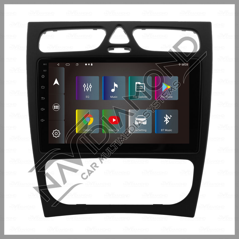 NAVIDIAMOND MERCEDES W203 209 ANDROİD CARPLAY MULTIMEDYA EKRAN  NVD-6907