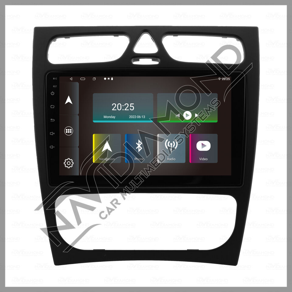 NAVIDIAMOND MERCEDES W203 209 ANDROİD CARPLAY MULTIMEDYA EKRAN  NVD-6907