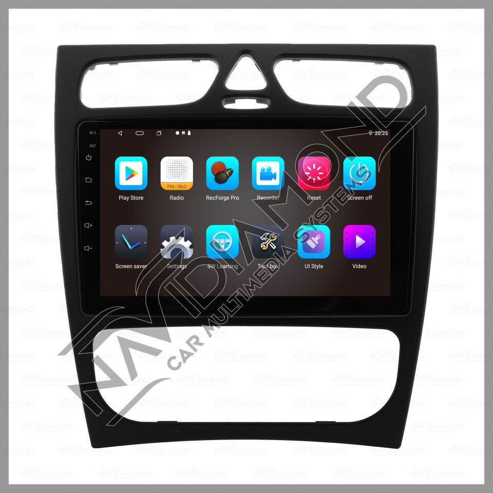 NAVIDIAMOND MERCEDES W203 209 ANDROİD CARPLAY MULTIMEDYA EKRAN  NVD-6909