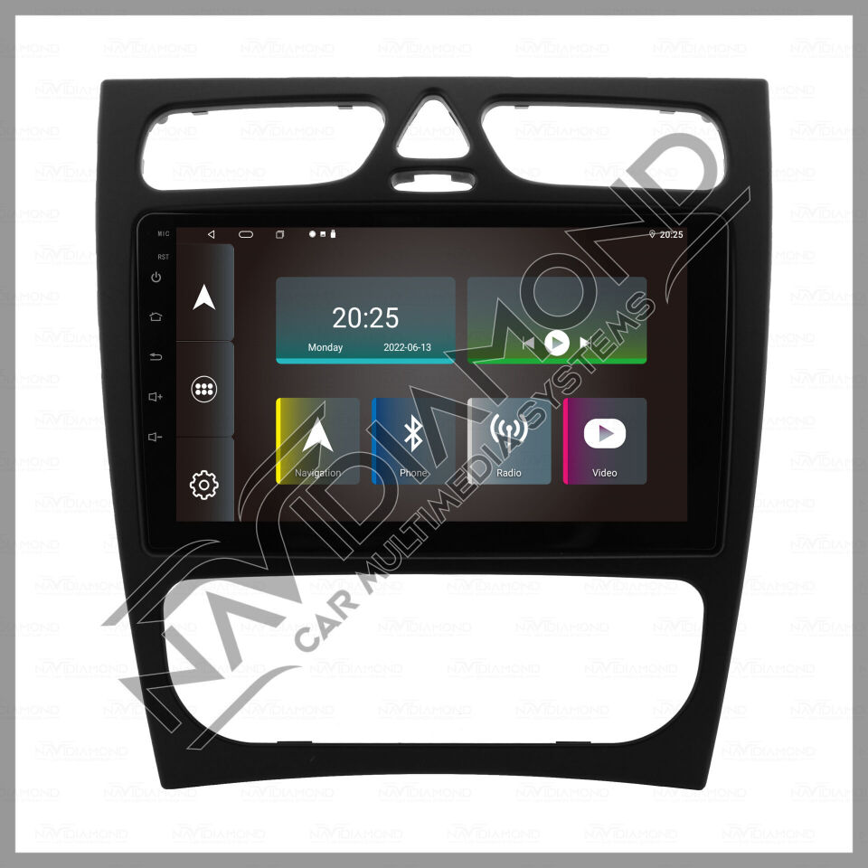 NAVIDIAMOND MERCEDES W203 209 ANDROİD CARPLAY MULTIMEDYA EKRAN  NVD-6909