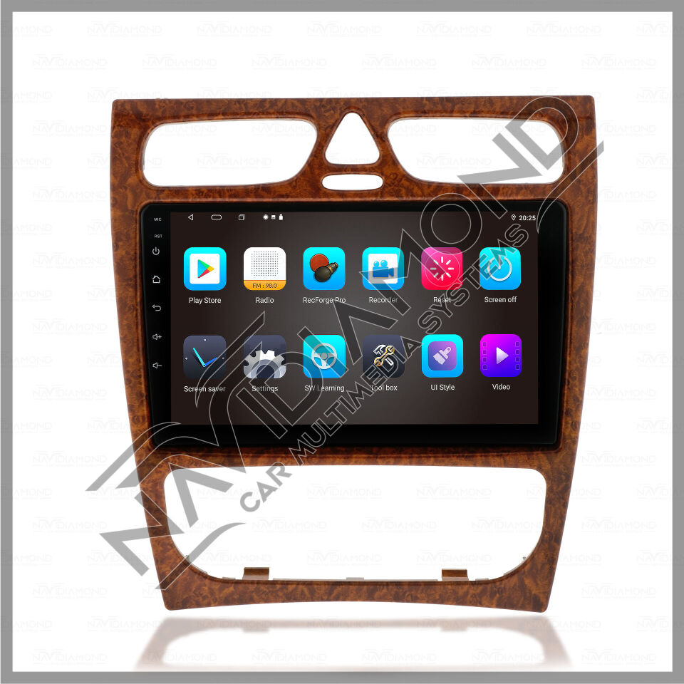 NAVIDIAMOND MERCEDES W203 209 ANDROİD CARPLAY MULTIMEDYA EKRAN KAHVE  NVD-6914
