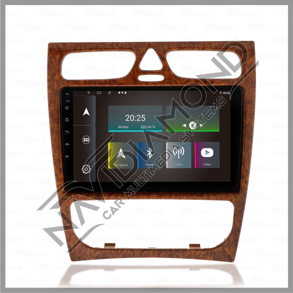 NAVIDIAMOND MERCEDES W203 209 ANDROİD CARPLAY MULTIMEDYA EKRAN KAHVE  NVD-6912