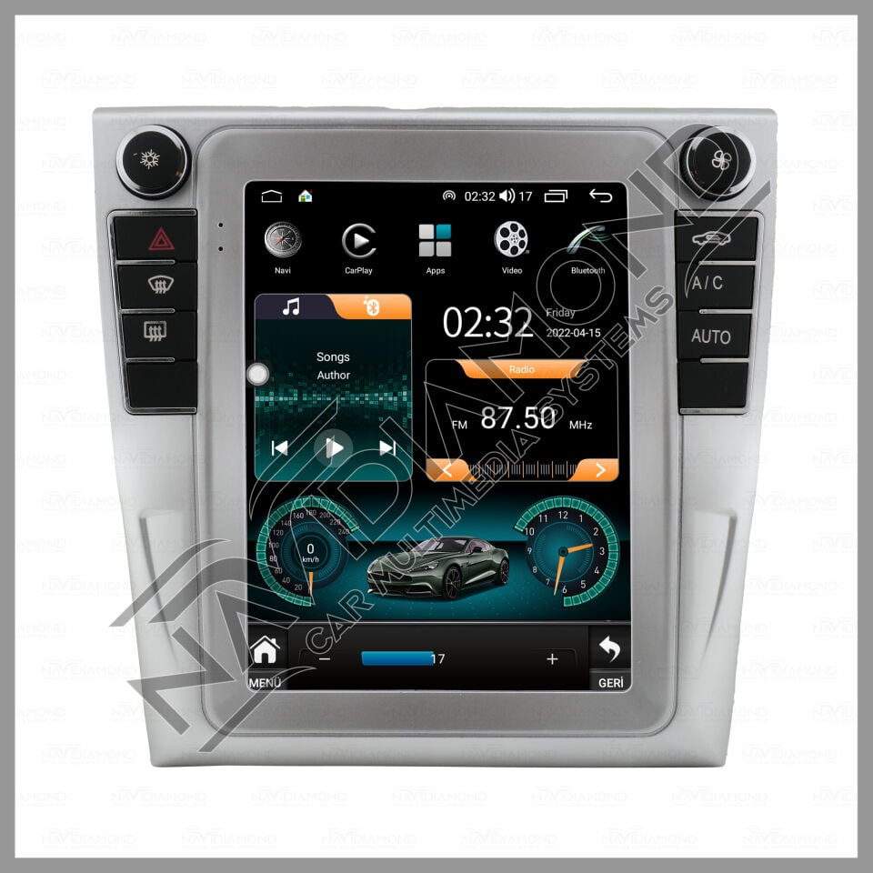 NAVIDIAMOND VOLKSWAGEN PASSAT B6 B7 CC TESLA EKRAN NVD-1595