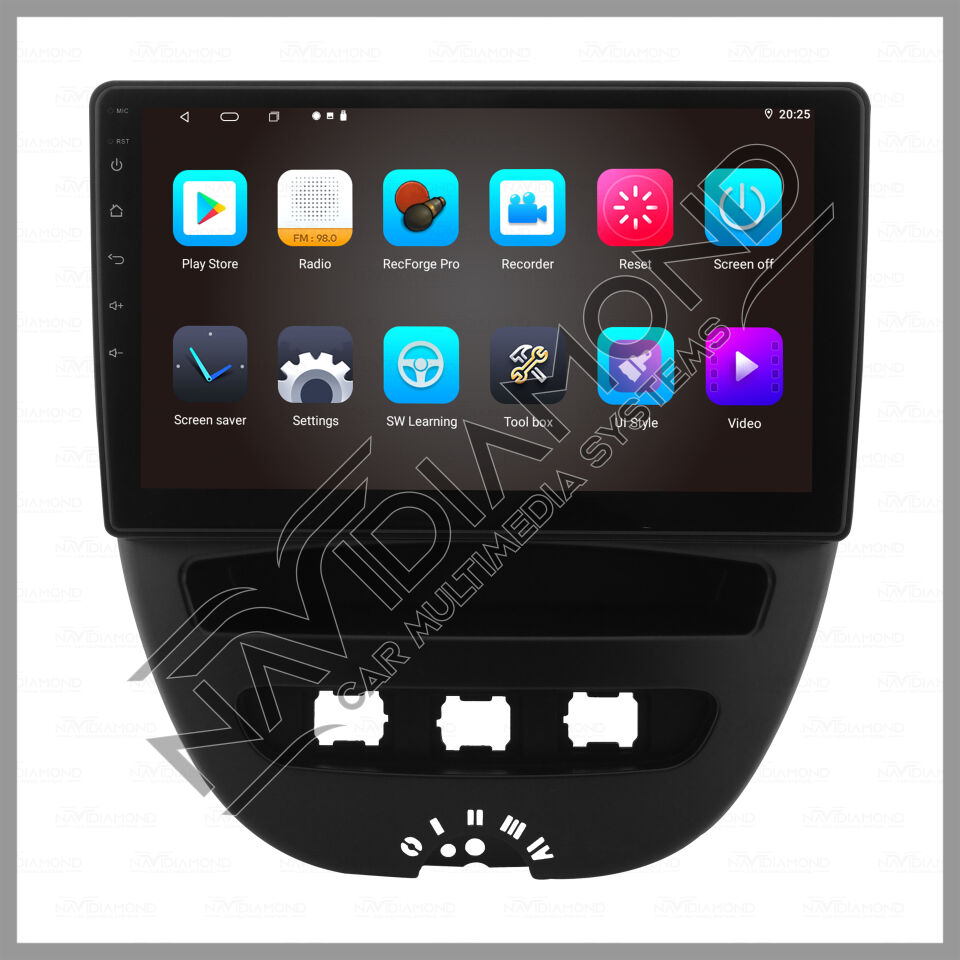 NAVIDIAMOND CITROEN C1 ANDROİD CARPLAY MULTIMEDYA EKRAN NVD-0122