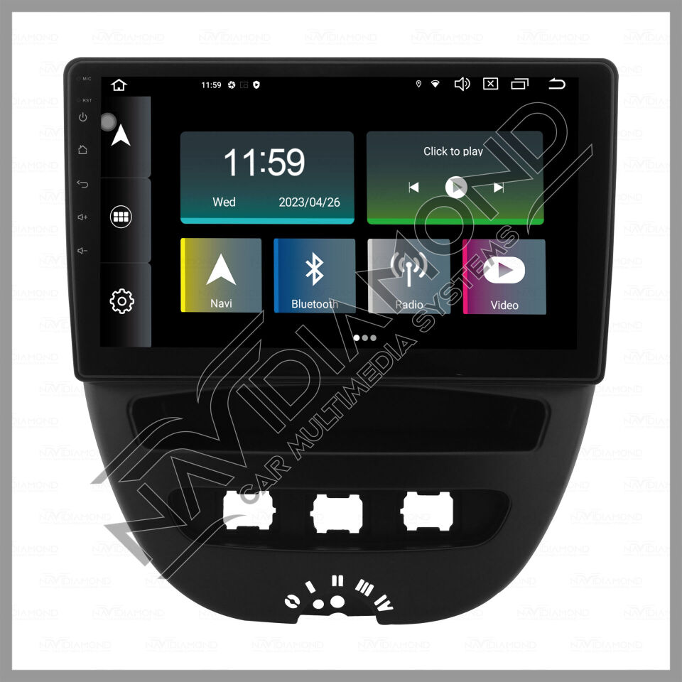 NAVIDIAMOND CITROEN C1 ANDROİD CARPLAY MULTIMEDYA EKRAN NVD-0123