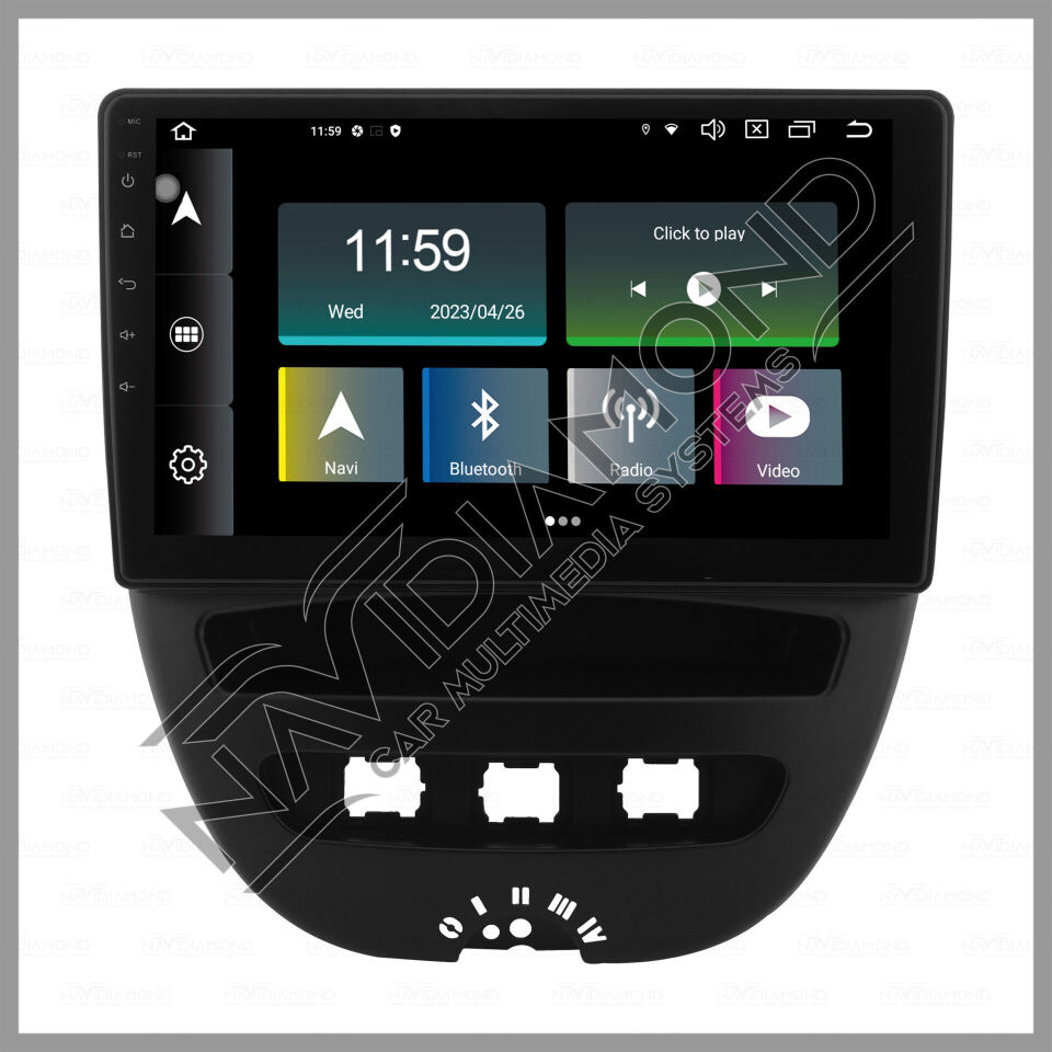 NAVIDIAMOND CITROEN C1 ANDROİD CARPLAY MULTIMEDYA EKRAN NVD-0125