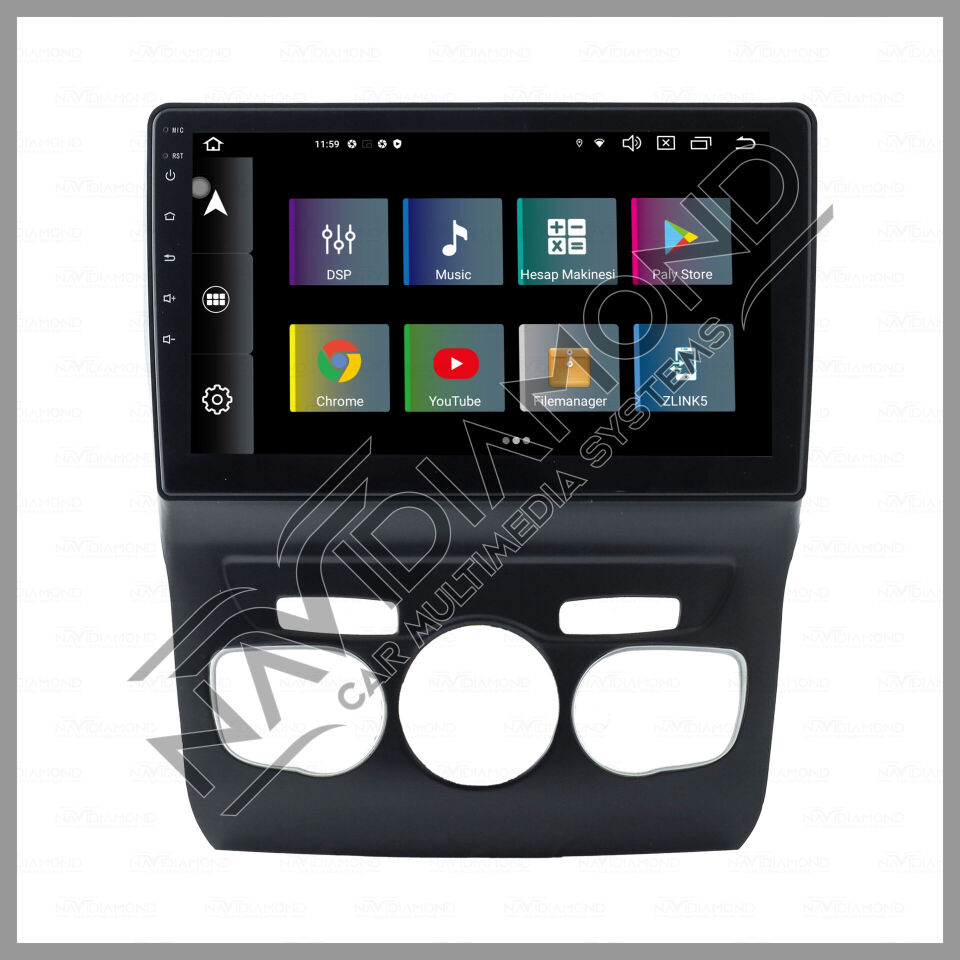 NAVIDIAMOND CITROEN C4 2011 2015 ANDROİD CARPLAY MULTIMEDYA EKRAN NVD-0143