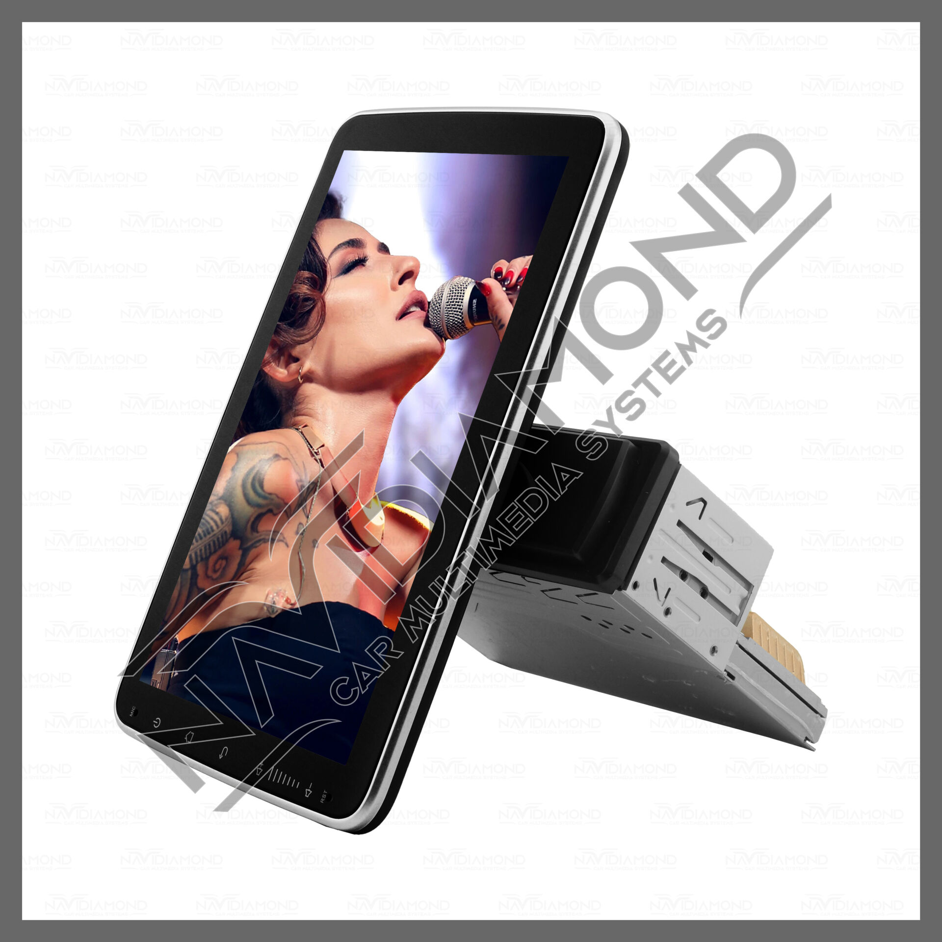 NAVIDIAMOND 10 İNÇ 360 DERECE DÖNER BAŞLIKLI ANDROİD MULTIMEDYA  NVD-1675