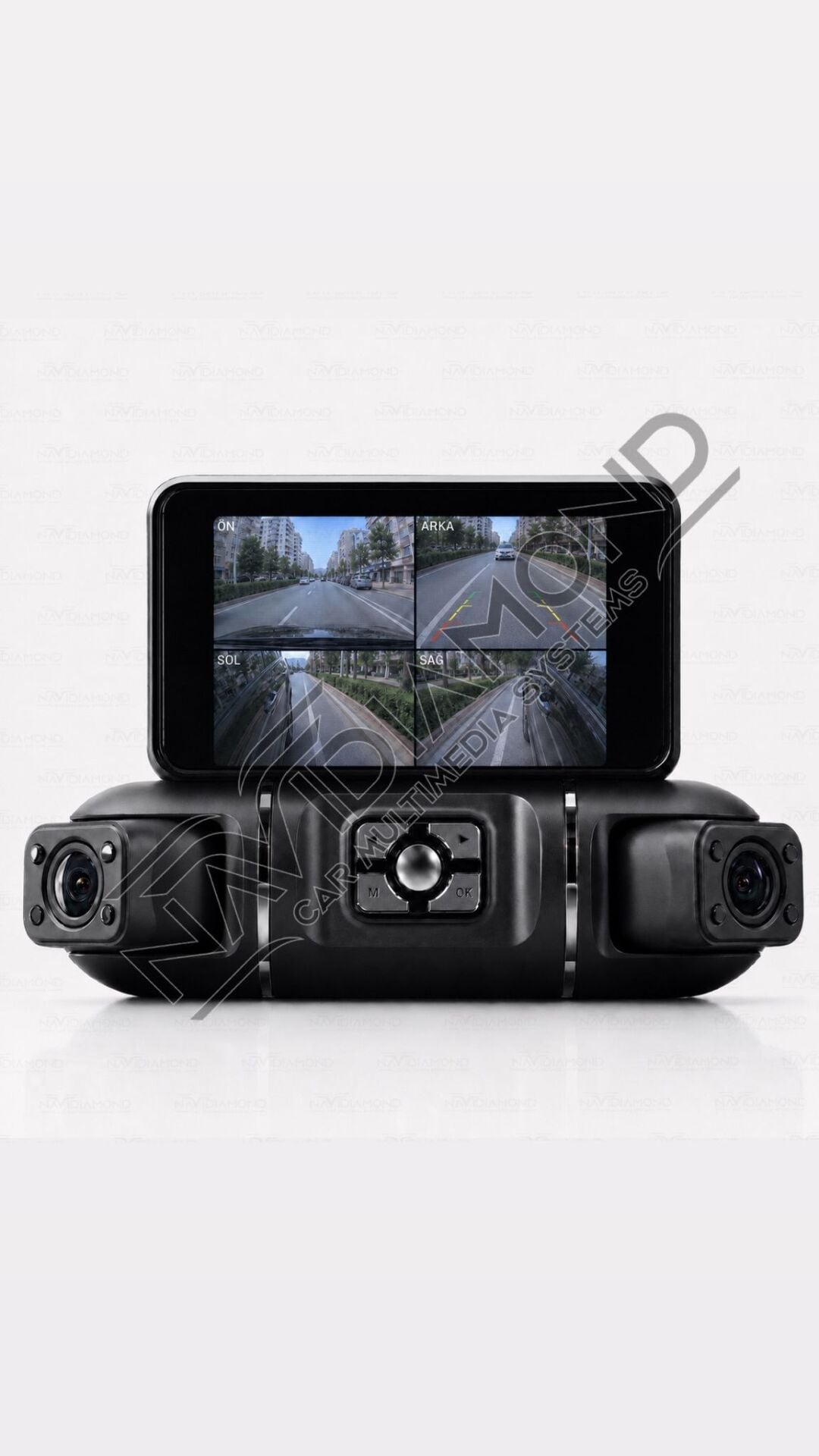 NAVIDIAMOND ARAÇ İÇİ DÖRT KAMERALI 360 DERECE  4K KAYIT CİHAZI  NVD-1677
