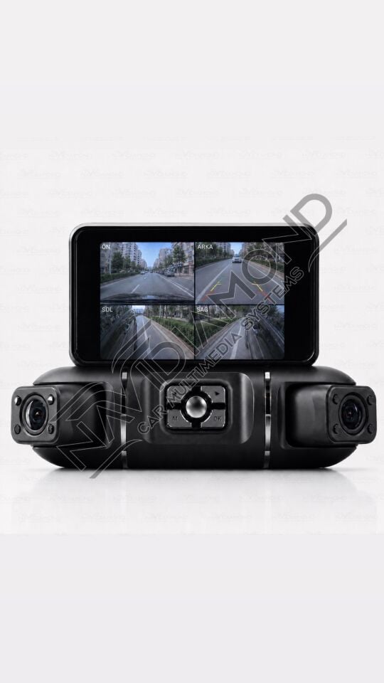 NAVIDIAMOND ARAÇ İÇİ DÖRT KAMERALI 360 DERECE  4K KAYIT CİHAZI  NVD-1677
