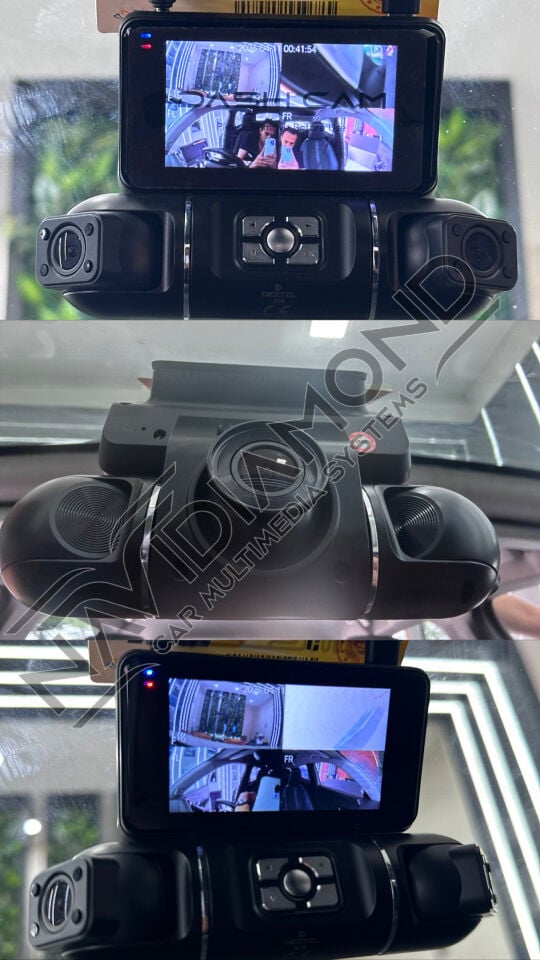 NAVIDIAMOND ARAÇ İÇİ DÖRT KAMERALI 360 DERECE  4K KAYIT CİHAZI  NVD-1677