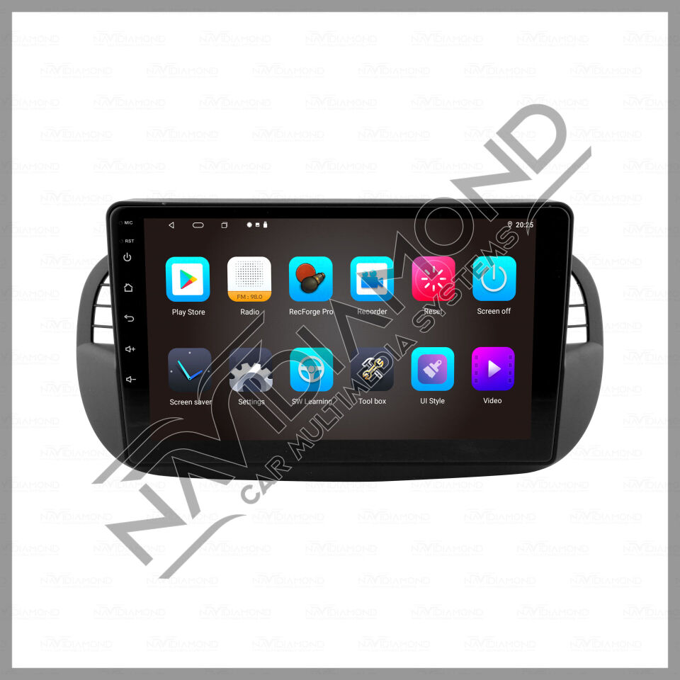 NAVIDIAMOND FİAT 500 AİLESİ 2008 2014 ANDROİD MULTIMEDYA NVD-3429
