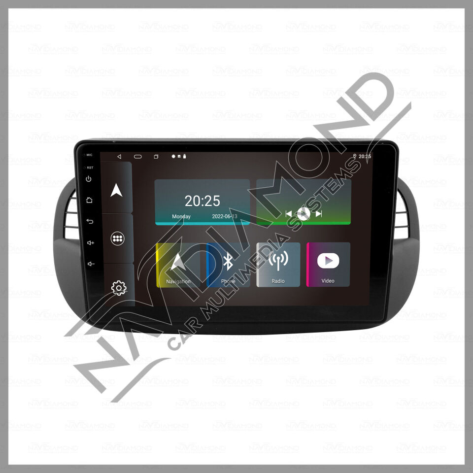 NAVIDIAMOND FİAT 500 AİLESİ 2008 2014 ANDROİD MULTIMEDYA NVD-3430